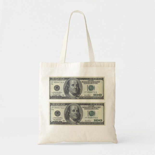Tote Bag Avant du dollar US 100 (Devant)