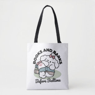 Tote Bag Avant le coucher avec ma chienne - Livre et Amoure