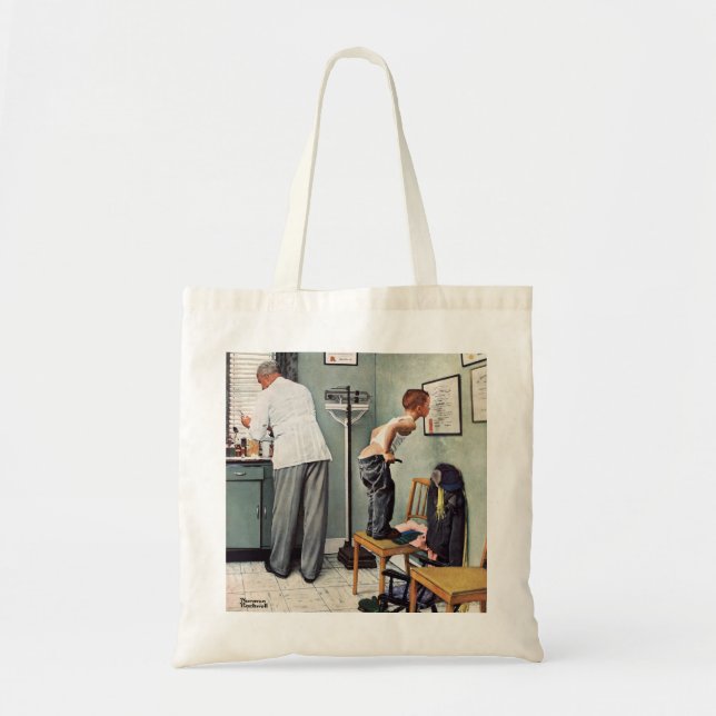Tote Bag Avant le tir ou au médecin (Devant)