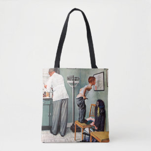Tote Bag Avant le tir ou au médecin