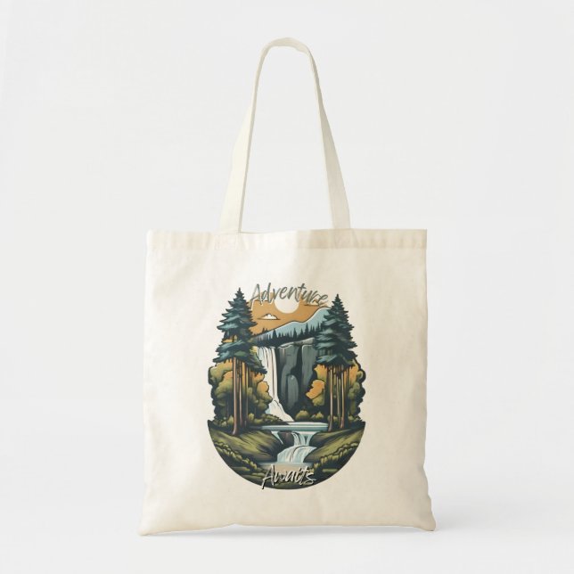 Tote Bag Aventure Await - Nature (Devant)