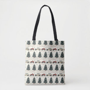 Tote Bag Aventure de marché de Noël à moto