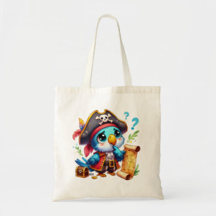 Tote Bag Aventure mignonne de perroquet pirate Art