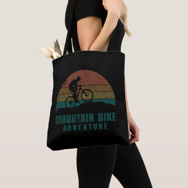 Tote Bag Aventure Mtb mountain bike (De près)