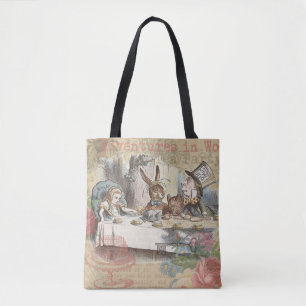 Tote Bag Aventures d'Alice au pays des merveilles Art de la
