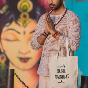 Tote Bag Aventures Pleines d'Âme Yoga et Méditation Personn