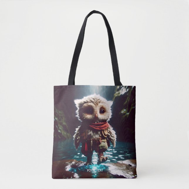 Tote Bag Aventurier de chouette mignon fantasy eau (Devant)