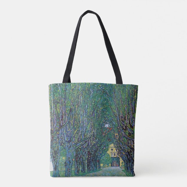 Tote Bag Avenue In Schloss Kammer Park par Gustav Klimt (Dos)