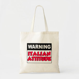 Tote Bag Avertissement Attitude Italienne