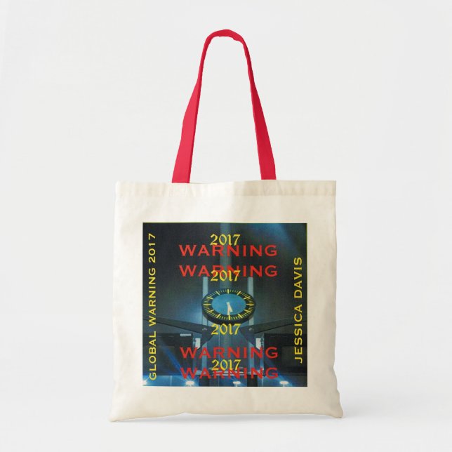 Tote Bag Avertissement global Fourre-tout 2017 (Devant)