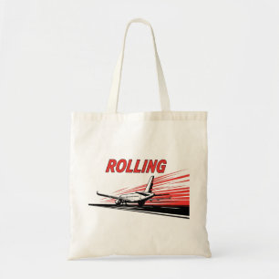 Tote Bag Aviation Avion à Roulement