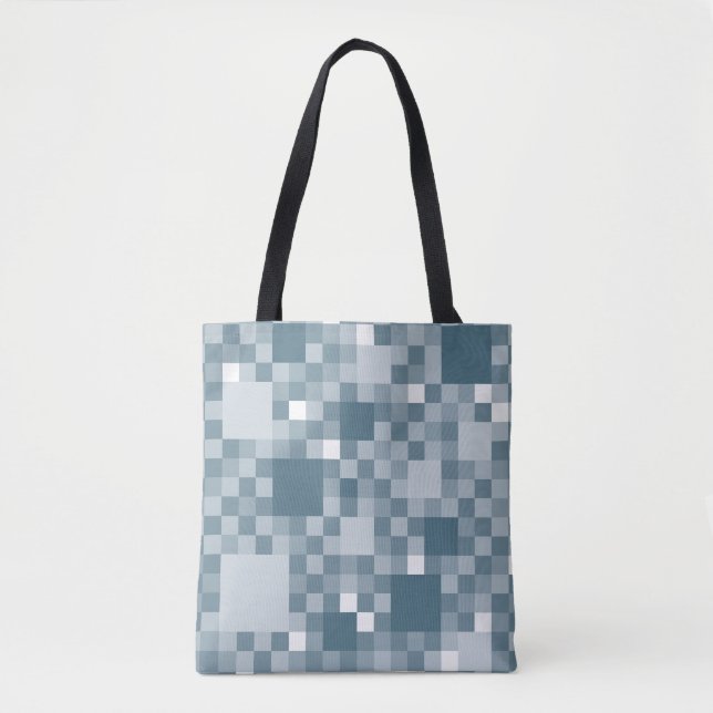 Tote Bag Avio numérique Pixellit petits Carrés (Devant)