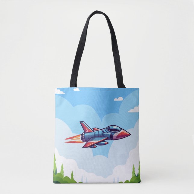 Tote Bag avion/avion de chasse (Devant)