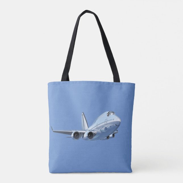 Tote Bag Avion de dessin (Dos)