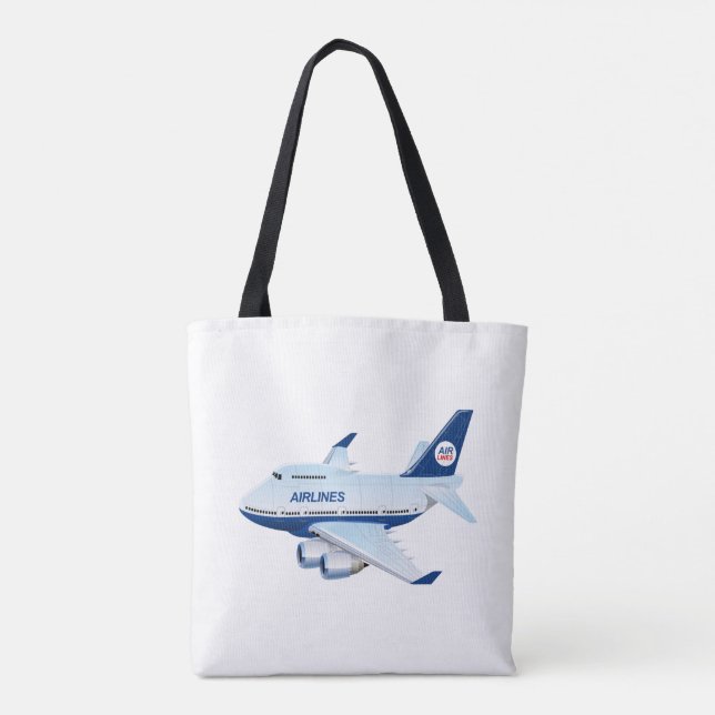 Tote Bag Avion de dessin (Dos)