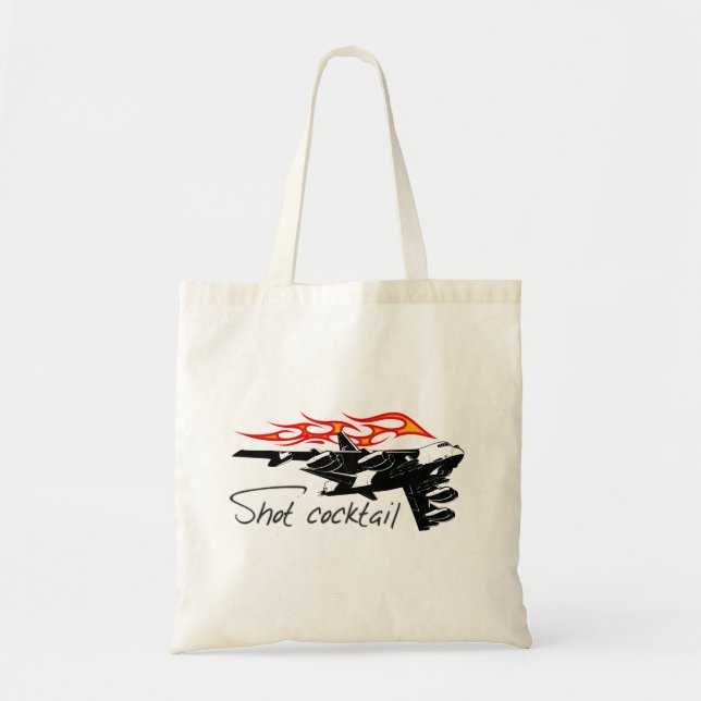 Tote Bag Avion de dessin (Devant)