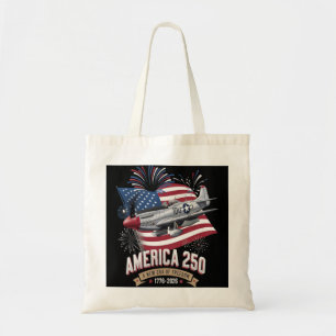 Tote Bag Avion du 250e anniversaire de l'Amérique
