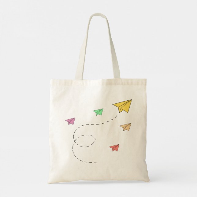 Tote Bag Avions à papier volants (Dos)