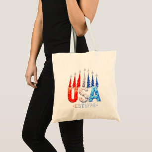 Tote Bag Avions de chasse du 4 juillet Usa Patriotique