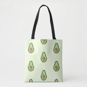 Tote Bag Avocado par points