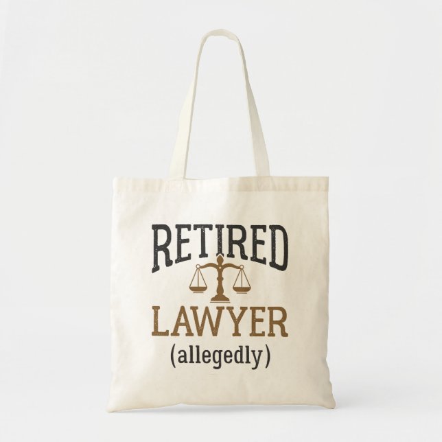 Tote Bag Avocat à la retraite présumé Avocat à la retraite (Devant)