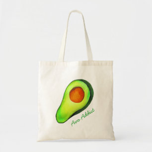 Tote Bag Avocat vert addict art mignon