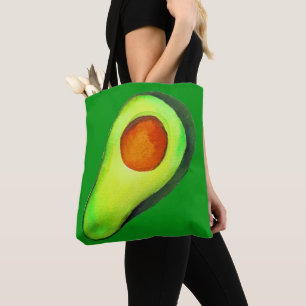 Tote Bag Avocat vert addict art mignon