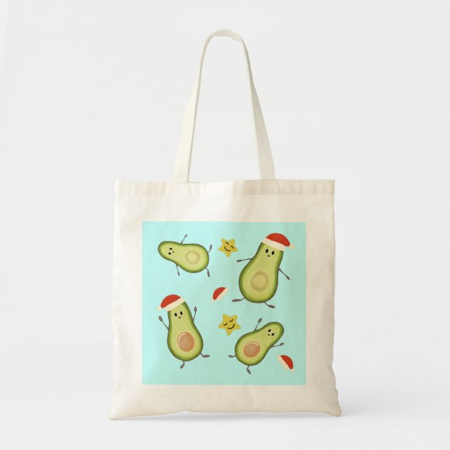 Tote Bag Avocats & Noël (Devant)