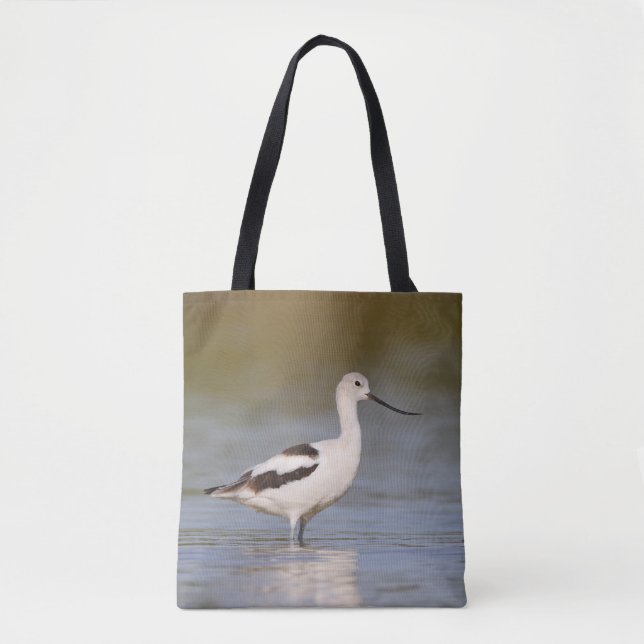 Tote Bag Avocet américain blanc (Devant)