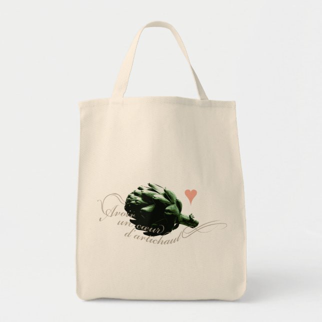 Tote Bag Avoir Un Coeur D'artichaut (Devant)