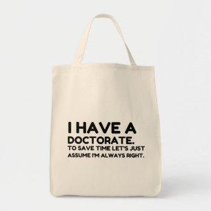 TOTE BAG AVOIR UN DOCTORAT