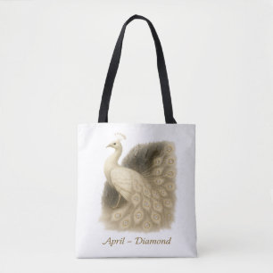 Tote Bag Avril - Peacock Diamond