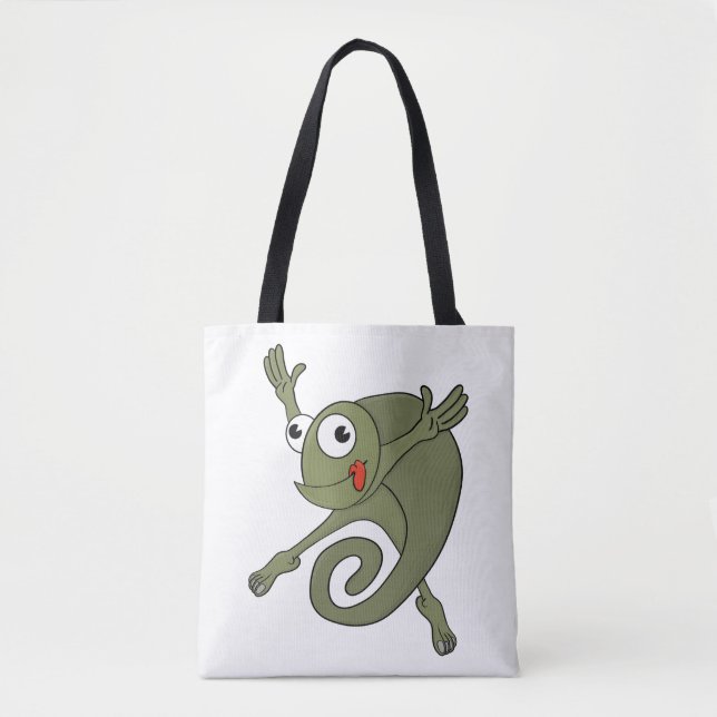 Tote Bag Awesome Chameleon (Devant)