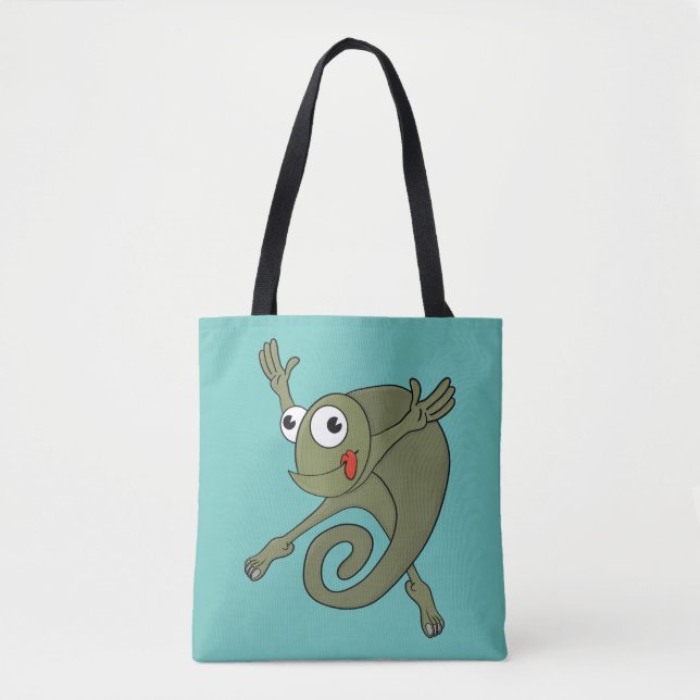 Tote Bag Awesome Chameleon (Devant)
