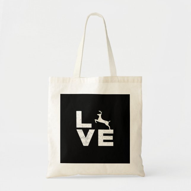 Tote Bag Awesome Deer Lover Trendy Aesthetic DesignTote Bag (Devant)