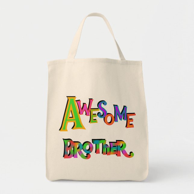 Tote Bag Awesome Frère T-shirts et cadeaux (Devant)