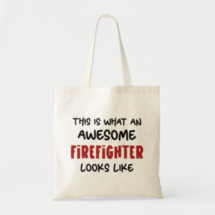 Tote Bag Awesome pompier Funny pompier