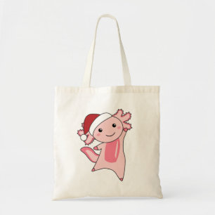 Tote Bag Axolotl Merry Christmas Winter Animals Axolotls Ad