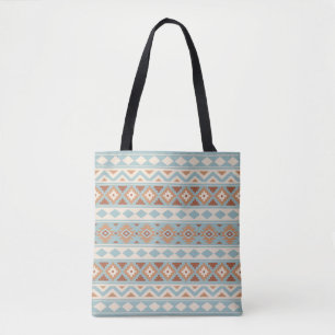 Tote Bag Aztec Essence Ptn IIIb Blue Cream Terracottas