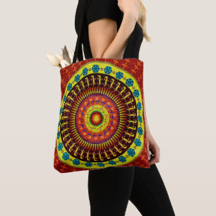 Tote Bag Aztec Mexique Crocodile Peau Tribal Imprimer