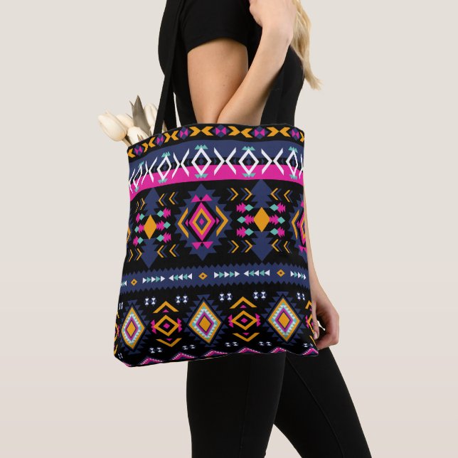 Tote Bag Aztèque coloré (De près)