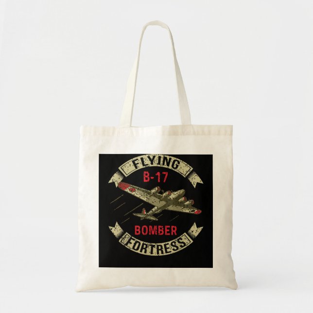 Tote Bag B17 Lourd Bombardier 2ÈME GUERRE MONDIALE Avion US (Devant)