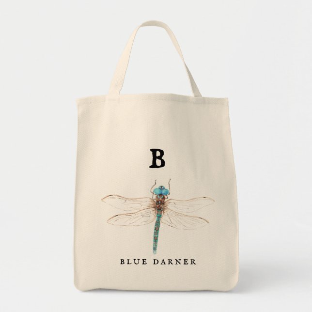 Tote Bag "B" Bleu Darner (Devant)