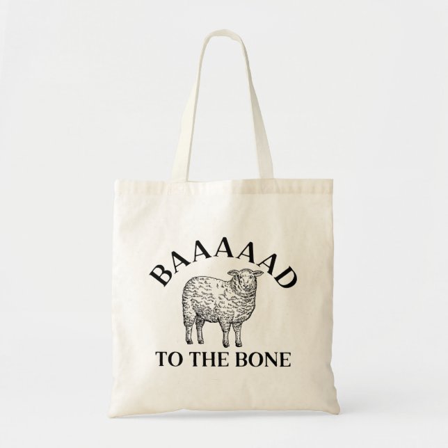 Tote Bag Baaaad À L'Os (Devant)