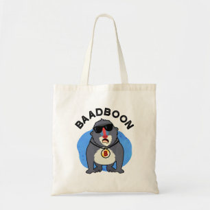 Tote Bag Baadboon Funny Bad Baboon Pun