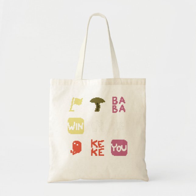 Tote Bag Baba is You Grid Design Classic T Shirt (Devant)