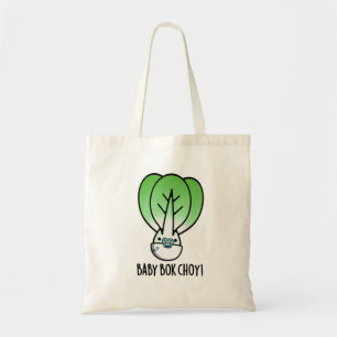 Tote Bag Baby Bok Choy Funny Veggie Pun