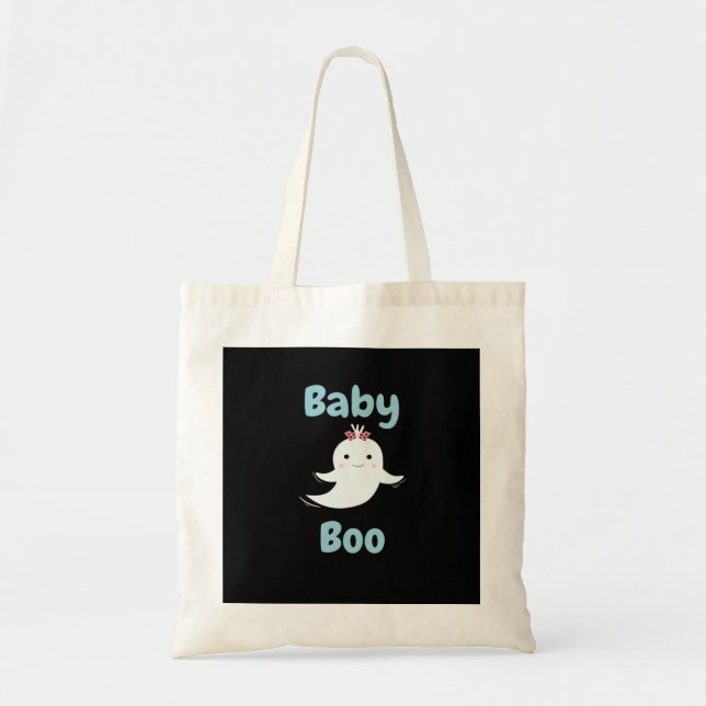 Tote Bag Baby Boo Cute Halloween Cadeau Enfants Ou Couples (Devant)