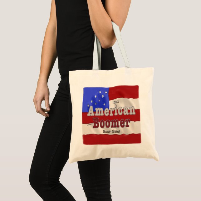 Tote Bag Baby Boomer nom personnalisé (Devant (produit))