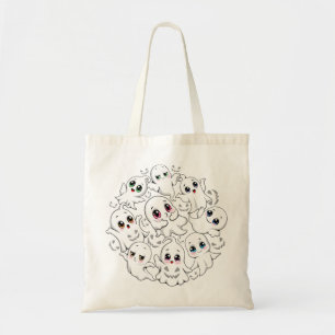 Tote Bag Baby Ghosts Éffrayant mignon Halloween humeur